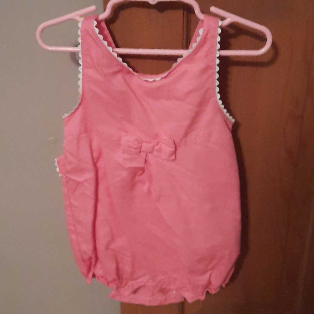 Janie & Jack pink short romper